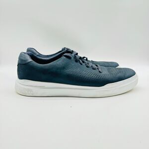 Cole Haan Mens 11 Blue Suede Original Grand Sport Perforated II Sneakers Shoes